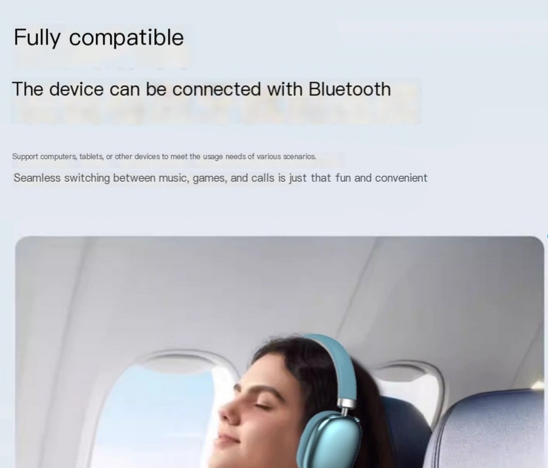 P959 Wireless Headphones Bluetooth Full Ear Knob Key Long Range Gaming Universal For Mobile Phones_voghion.com