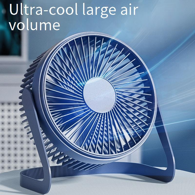 Wentylator biurkowy USB - duży przepływ powietrza i cicha praca do biura i dla studentów Regulowany kąt nachylenia dla optymalnego przepływu powietrza_voghion.com