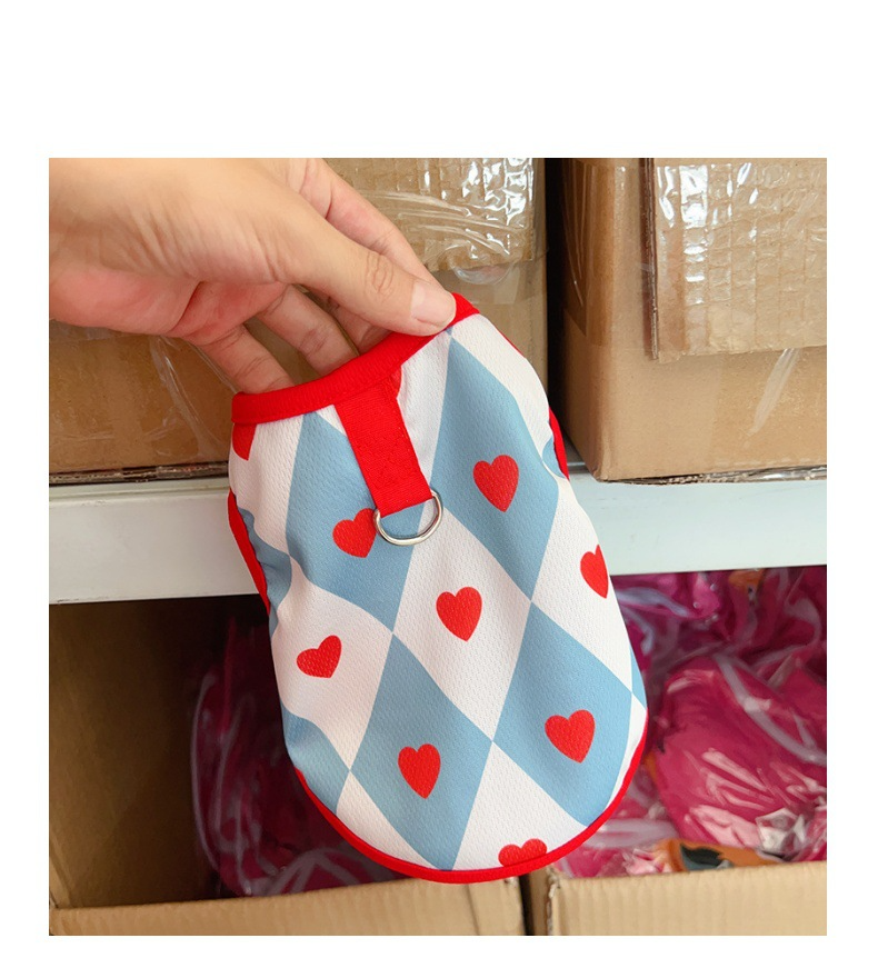 Pet Clothes For Dogs Small Dogs Puppies Cats Rabbits Anti Hair Loss Summer Thin Breathable Pull Ring Vest_voghion.com