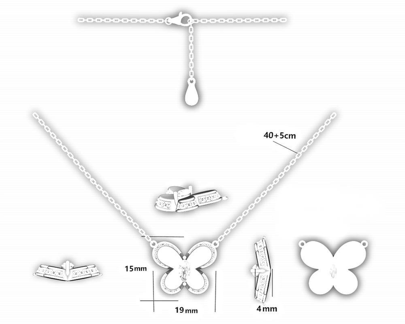 Collana con ciondolo a forma di farfalla in argento sterling S925, popolare marchio di gioielli, regalo femminile di alta qualità_voghion.com