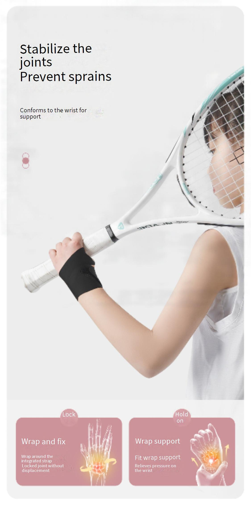 Handgelenkbandage für Kinder – Atmungsaktive und leichte Kompressions-Handgelenkbandage für Kinder, verstellbar für Volleyball, Basketball, Tennis und aktives Spielen_voghion.com