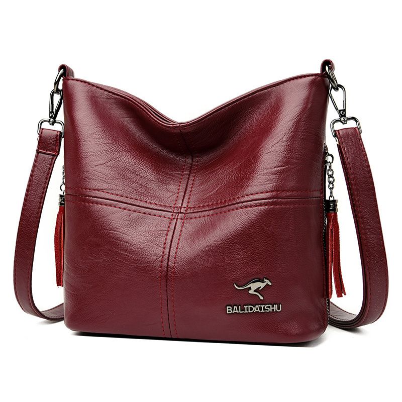 Borsa a secchiello Bali Kangaroo, nuova, da donna, a tracolla, semplice e alla moda, per mamme anziane di mezza età_voghion.com