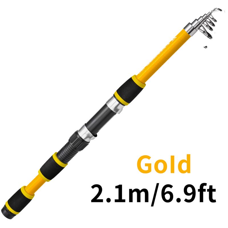 Wędka teleskopowa dla dzieci Rod Combo, krótka sekcja, szkło, twarda wędka morska, zestaw, koński pysk, wędka castingowa, 1,8 metra_voghion.com