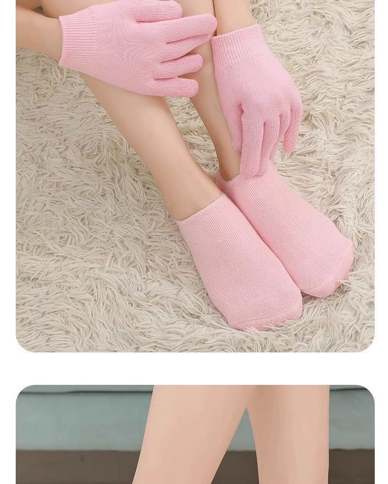 Gel socks foreign trade silicone socks foot mask moisturizing anti-cracking socks heel protective cover anti-cracking socks in stock_voghion.com