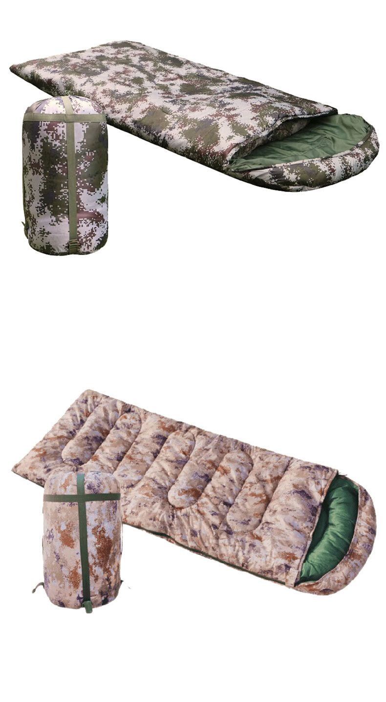 Camouflage Umschlag Outdoor Camping Tragbarer warmer Schlafsack Einzelwintersommer verdickte Baumwolle Dustp_voghion.com
