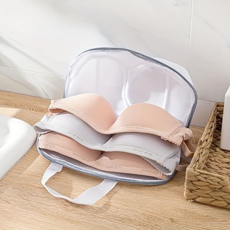 3 stücke Große BH Waschen Taschen Für Waschmaschine Anti Verformung Unterwäsche Taschen Für Empfindliche Reißverschlüsse Grau Blau Home Garden146_voghion.com