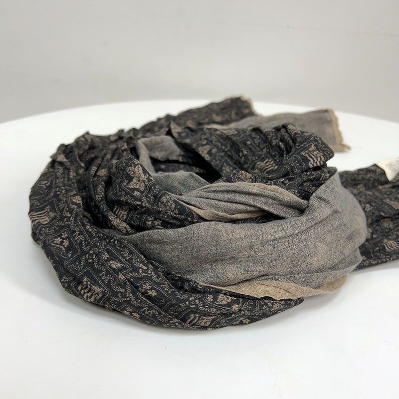 Sciarpa da donna in seta, stile coreano, sottile e traspirante, stile autunno-inverno, nuova moda floreale, versatile, artistica_voghion.com