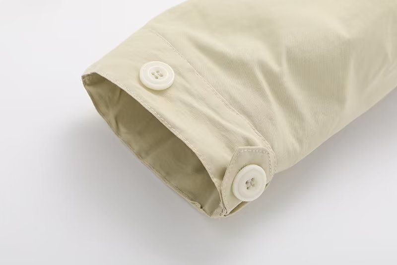 Women's outerwear new fashionable contrasting color loose and versatile temperament casual windbreaker_voghion.com