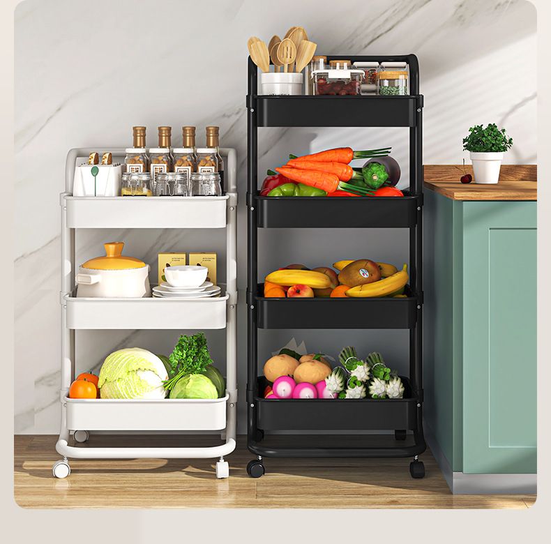 Carrello da cucina, carrello per la casa, scaffale mobile multistrato, scaffale per riporre snack, scaffale mobile per la camera da letto_voghion.com