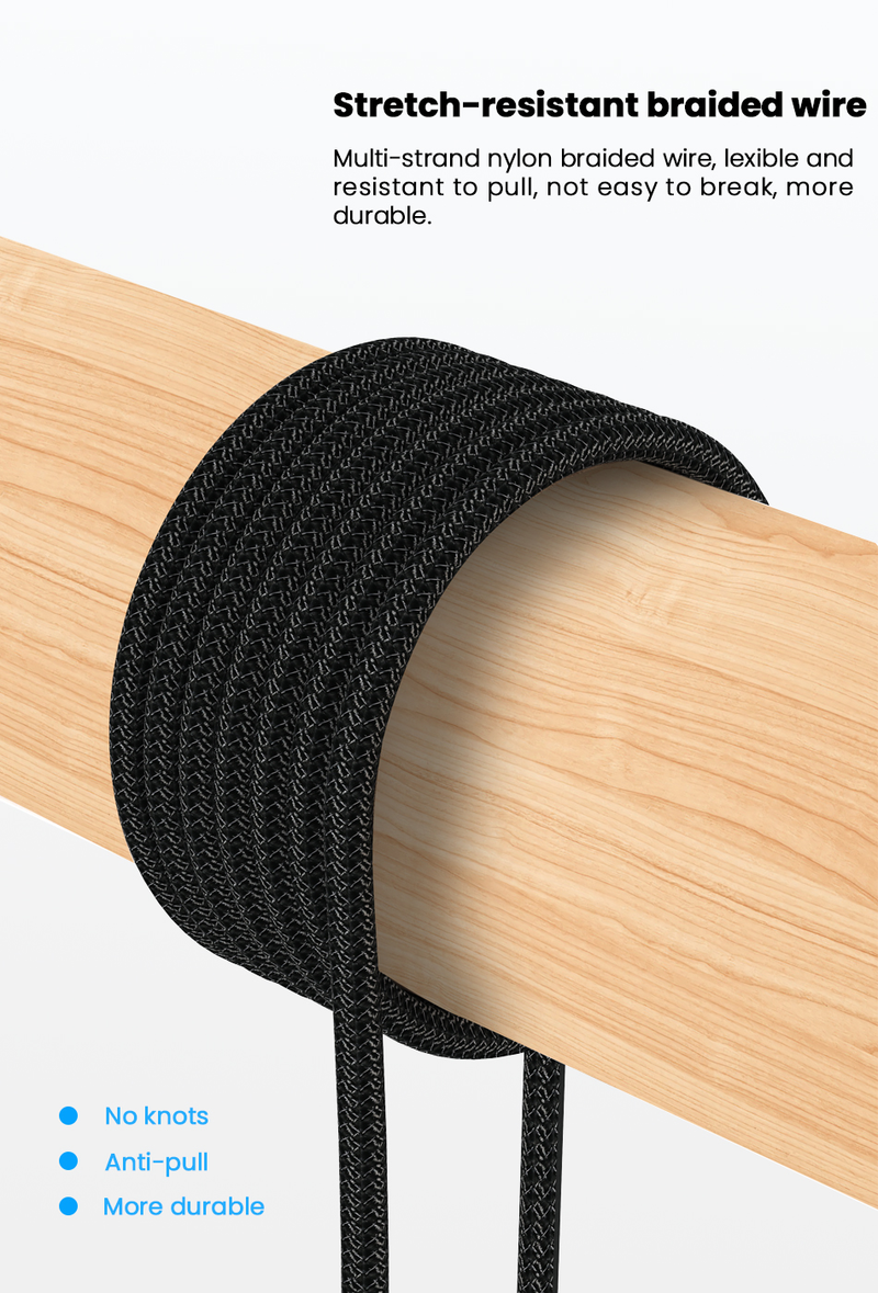 3A dual C-head to 8-pin cable 60W/20W 2-in-1 fast charging Kable 1m USB C data cable for iPhone 14 13 Pro Book_voghion.com