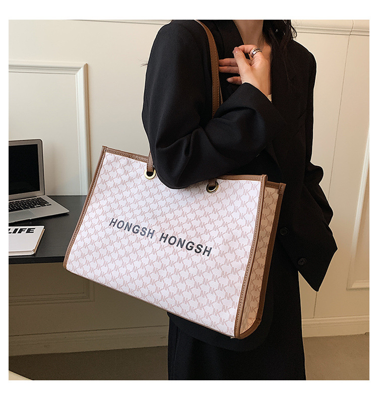 Borsa a tracolla all-in-one retrò da pendolare di moda da donna di nuova moda di grande capacità 2023. Borsa tote per classe universitaria_voghion.com