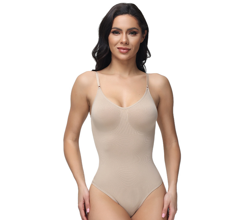 Nahtloses einteiliges körperformendes Kleidungsstück für Frauen, Bauchstraffung, Gesäßstraffung, formende Unterwäsche, elastisches, körperformendes Schlankheitskorsett_voghion.com