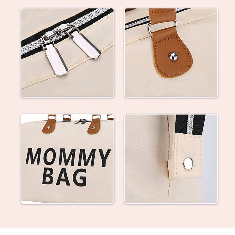 Mama Tote Bag Grūtniecības autiņbiksītes Māmiņa Lielas ietilpības soma Sieviešu autiņbiksīšu organizators Ratiņu soma Bērnu aprūpe Ceļojumu mugursoma Mammai Dāvanas_voghion.com