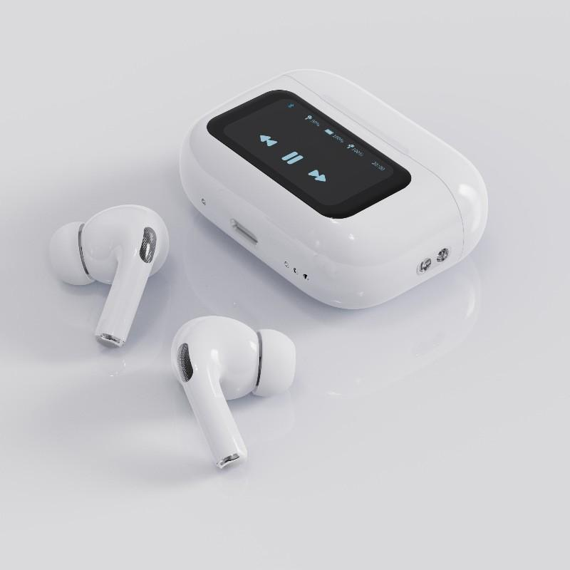 TOP Noile căști Bluetooth fără fir cu ecran LED color tactil și reducerea zgomotului în ureche, potrivite pentru orice telefon mobil_voghion.com