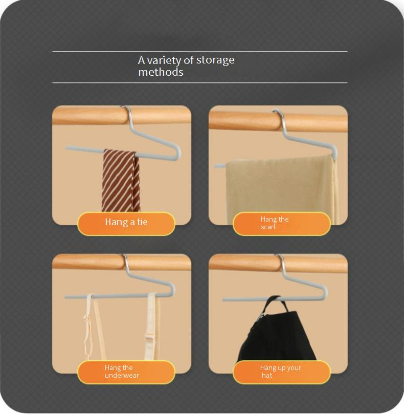 10er-Pack Lala Livable Stromlinienförmiges neues Design 25 cm 29 cm Z-förmiger Hosenständer Hosenaufhänger_voghion.com