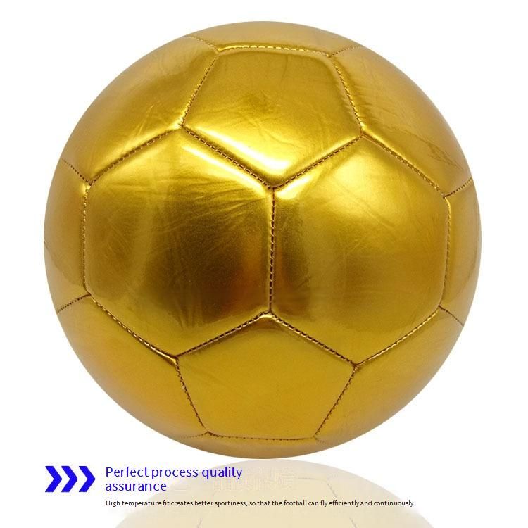 Balón de fútbol premium de 5 tamaños - Balón de fútbol de PVC de alta calidad cosido a máquina - Opciones doradas y plateadas - Sin logotipo - Pedidos al por mayor y personalizados disponibles_voghion.com