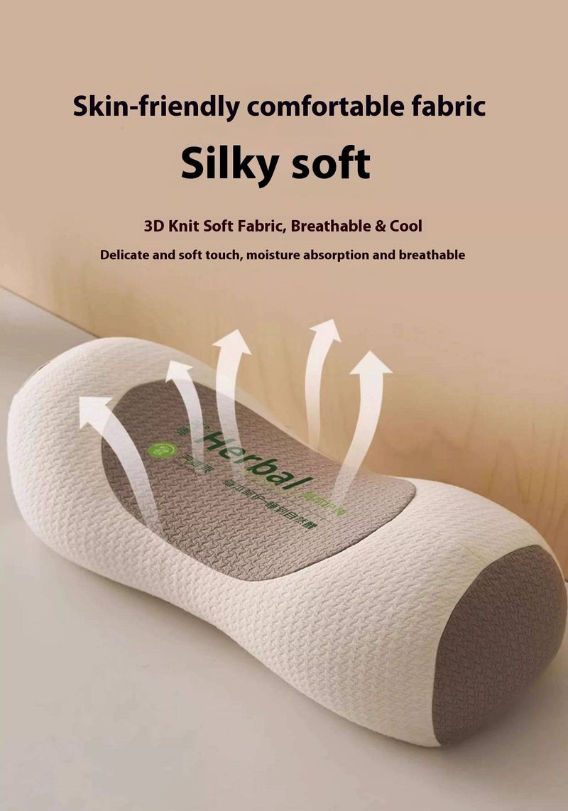 Set di cuscini di grano saraceno alle erbe – Cuscino bicolore a forma di caramella con altezza regolabile (5-10 cm), imbottitura 100% naturale per aromaterapia e supporto per il collo_voghion.com