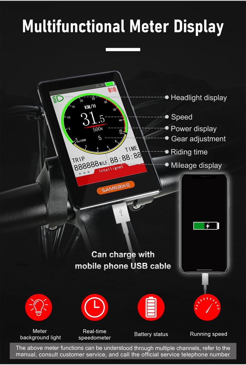 SAMEBIKE Faltbares Elektrofahrrad für Erwachsene, 26-Zoll-Reifen-Elektrofahrrad, 48 V 12,5 Ah-Akku, 750 W-Motor, vollgefedertes Mountain-E-Bike_voghion.com