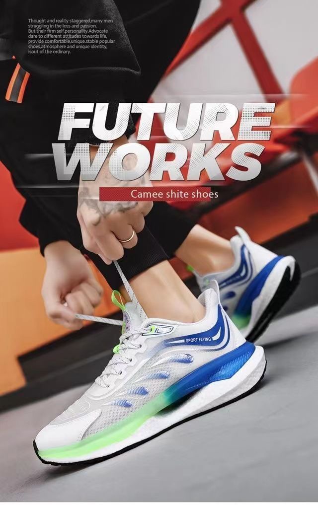 Laufende, ultraleichte, stoßdämpfende, weiche Sohle für Herren, lässige Sport-Popcorn-Sohlen, atmungsaktive Laufschuhe, trendig_voghion.com