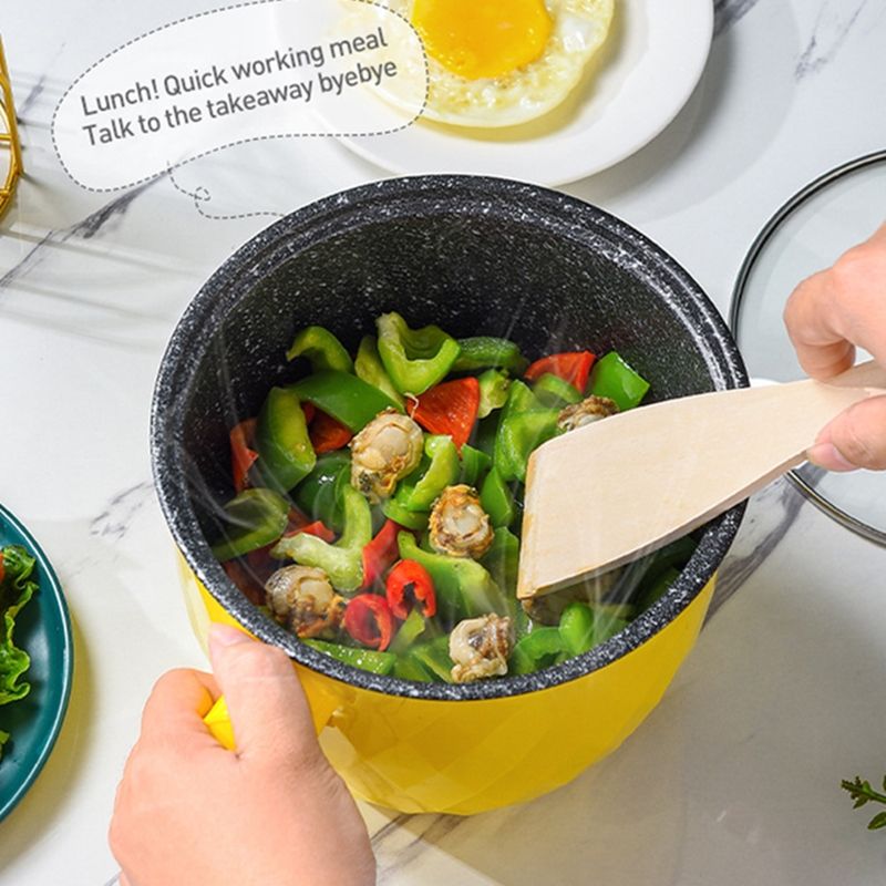 Mini Elektresch Reiskoker Multifunktioun Kachdëppen Hotpot 1.8L Non-Stick Haushalt 1-2 Persoun Kachapparater 220V EU Plug_voghion.com