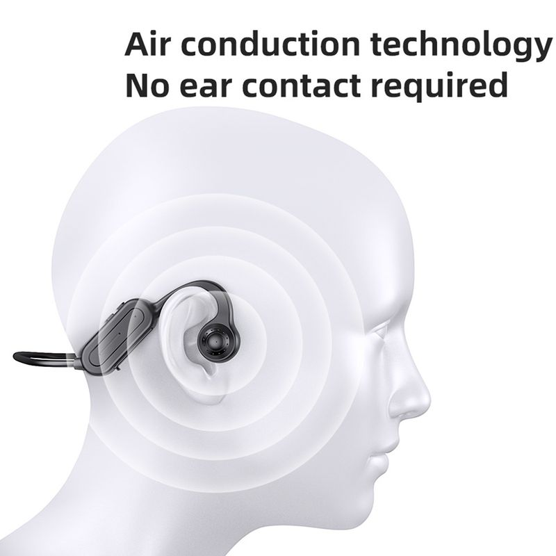 Q88 Wireless Earphone Ear Hook Noise Reduction Comfortable Bone Conduction Built-in Microphone Sports Stereo_voghion.com