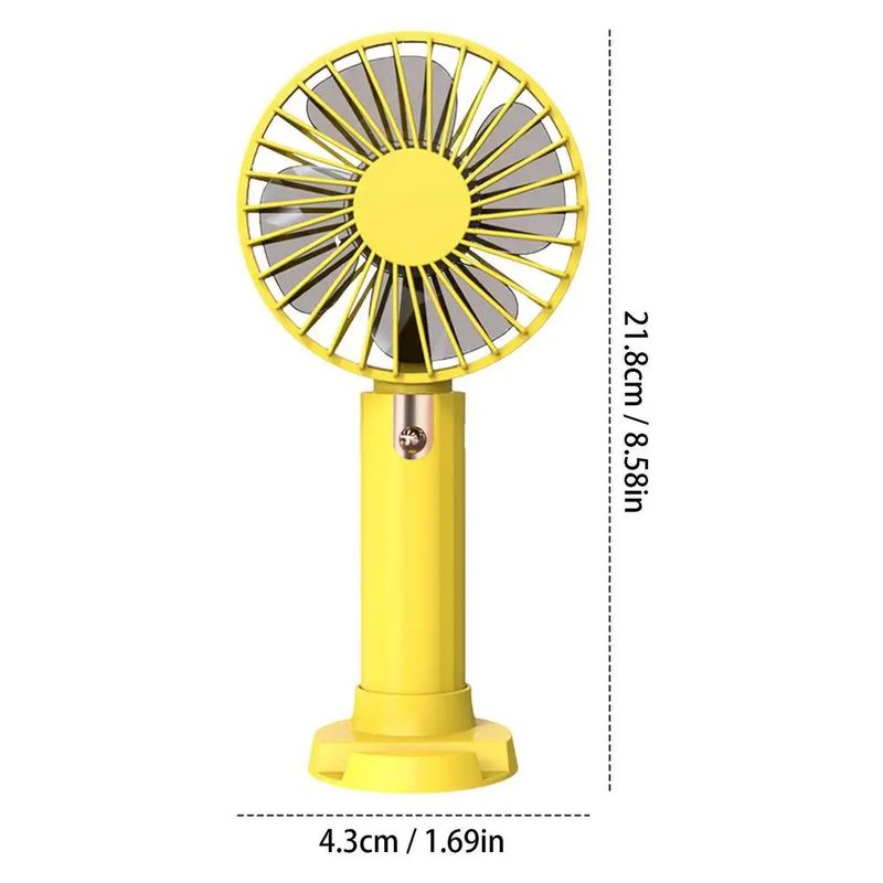 3-Speeds Rechargeable Handheld Desk Cooling Electric Fan Perfect For Travel Camping Portable Fan For Camping_voghion.com