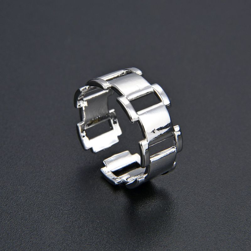 Spot Nový jednoduchý barevný řetízek s nastavitelným otevíráním a zapínáním na prsten, unisex ruční šperky, čistý červený, ve stylu..._voghion.com