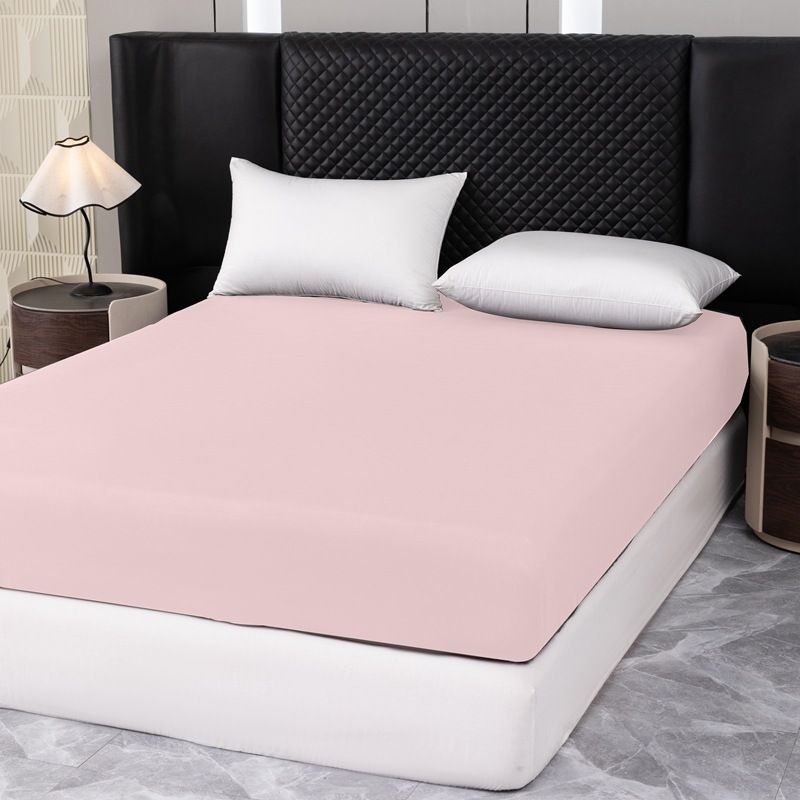 Solid Color Fitted Mattress Protector - Waterproof & Dustproof (Elastic Deep Pocket Hypoallergenic Breathable Fabric Universal Size)_voghion.com
