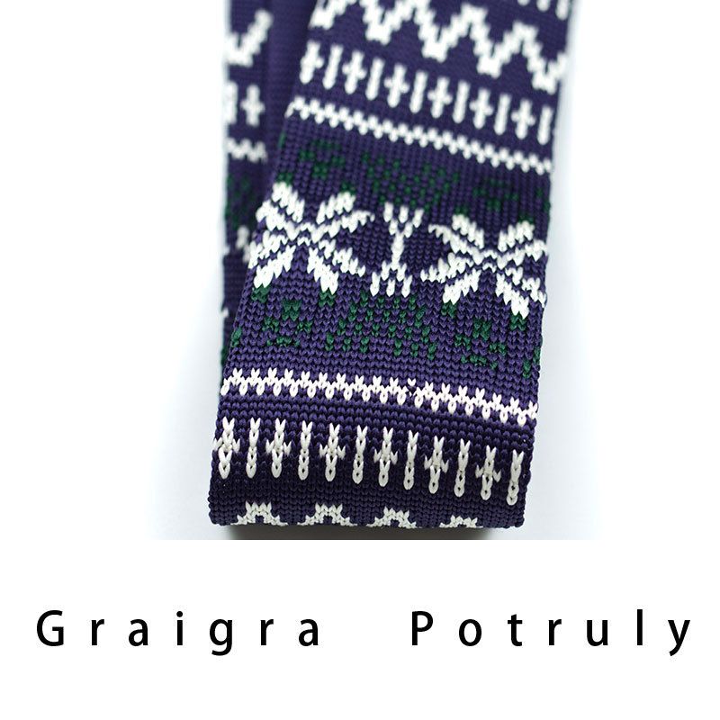 Men's Ties & Handkerchiefs style ethnic style coffee color yellow gray dark green width 6CM men's knitted tie_voghion.com