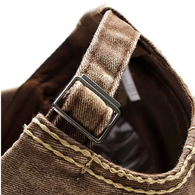 Baseballmütze aus gewaschener Baumwolle im Used-Look mit Tigerstickerei, unstrukturiertem Patchwork, Kontrastfarbe, Snapback-Mütze_voghion.com