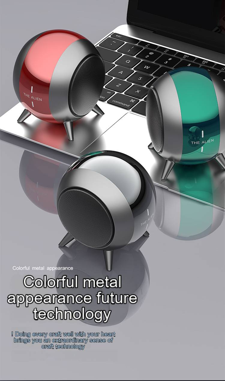 New Cross-border Private Mold Wireless Bluetooth Audio Bass Small Steel Cannon Speaker Metal Outdoor Plug-in Bluetooth Speaker_voghion.com