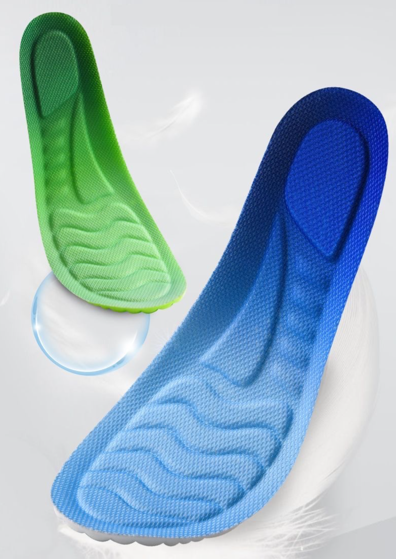 4d Poop Feeling -pohjallinen miehille ja naisille, erittäin pehmeä, joustava lateksi, pitkäkestoinen jalkaholvituki, urheilullinen iskunvaimennus, hikoilua vaimentava deodorantti, Milita_voghion.com