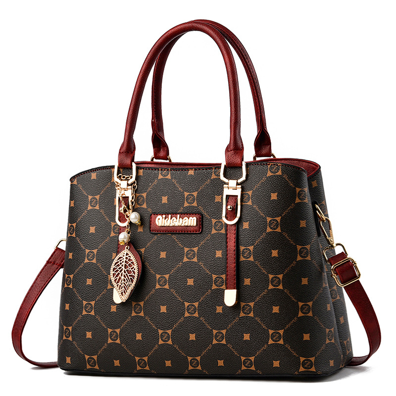 Borsa nuovo stile della mamma Borsa a tracolla di grande capacità alla moda e magnifica della nonna da donna di mezza età_voghion.com