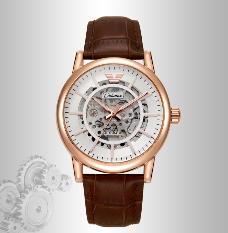 Orologio meccanico automatico da uomo, moda, business, trasparente, impermeabile, luminoso, meccanico, funzione, orologio da uomo_voghion.com