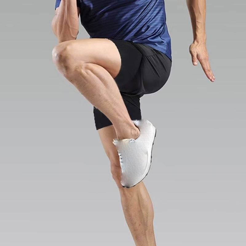 Vêtements pour hommes Shorts de sport décontractés Pantalons de course à pied de fitness doublés de shorts décontractés de basket-ball à trois points en deux pièces_voghion.com