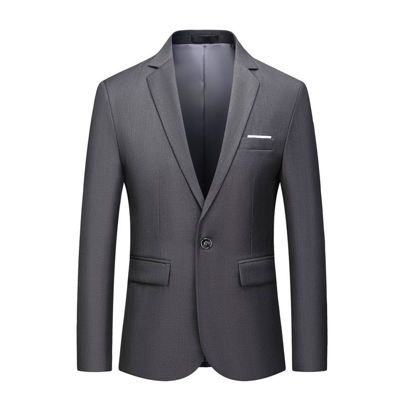 Modische, koreanische Herren-Sakkojacke im Slim-Fit-Stil, Western-Stil, einreihige Anzugjacke mit freiem Arm_voghion.com