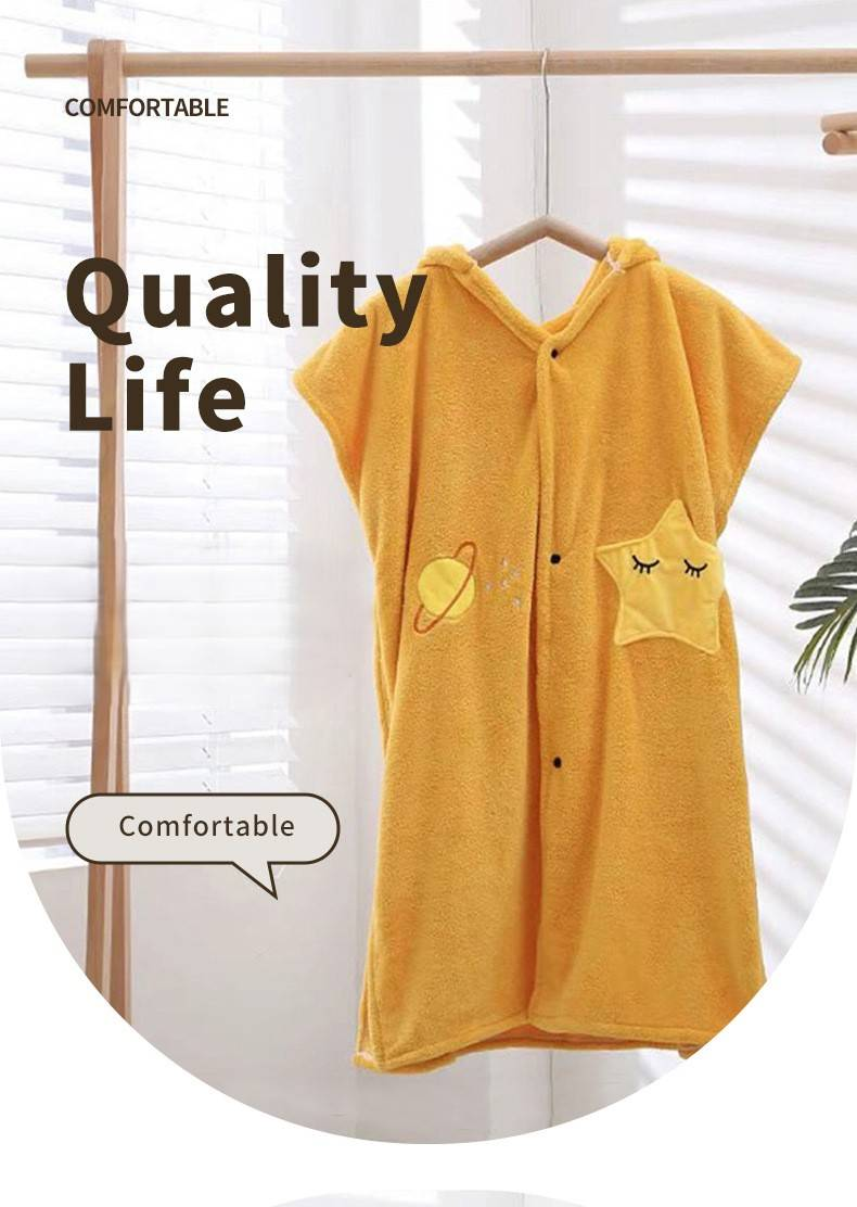 Toalha de banho de lã de microfibra, roupão de banho absorvente com capuz para adultos_voghion.com