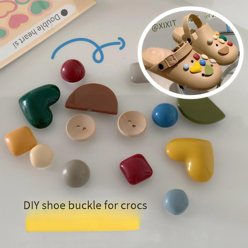 Neue Stil Cartoon Niedlich Dreidimensionale Cartoon Bär Kaninchen Loch Schuhe Zubehör Mädchen Schuhe Blumen Schuh Schnallen_voghion.com