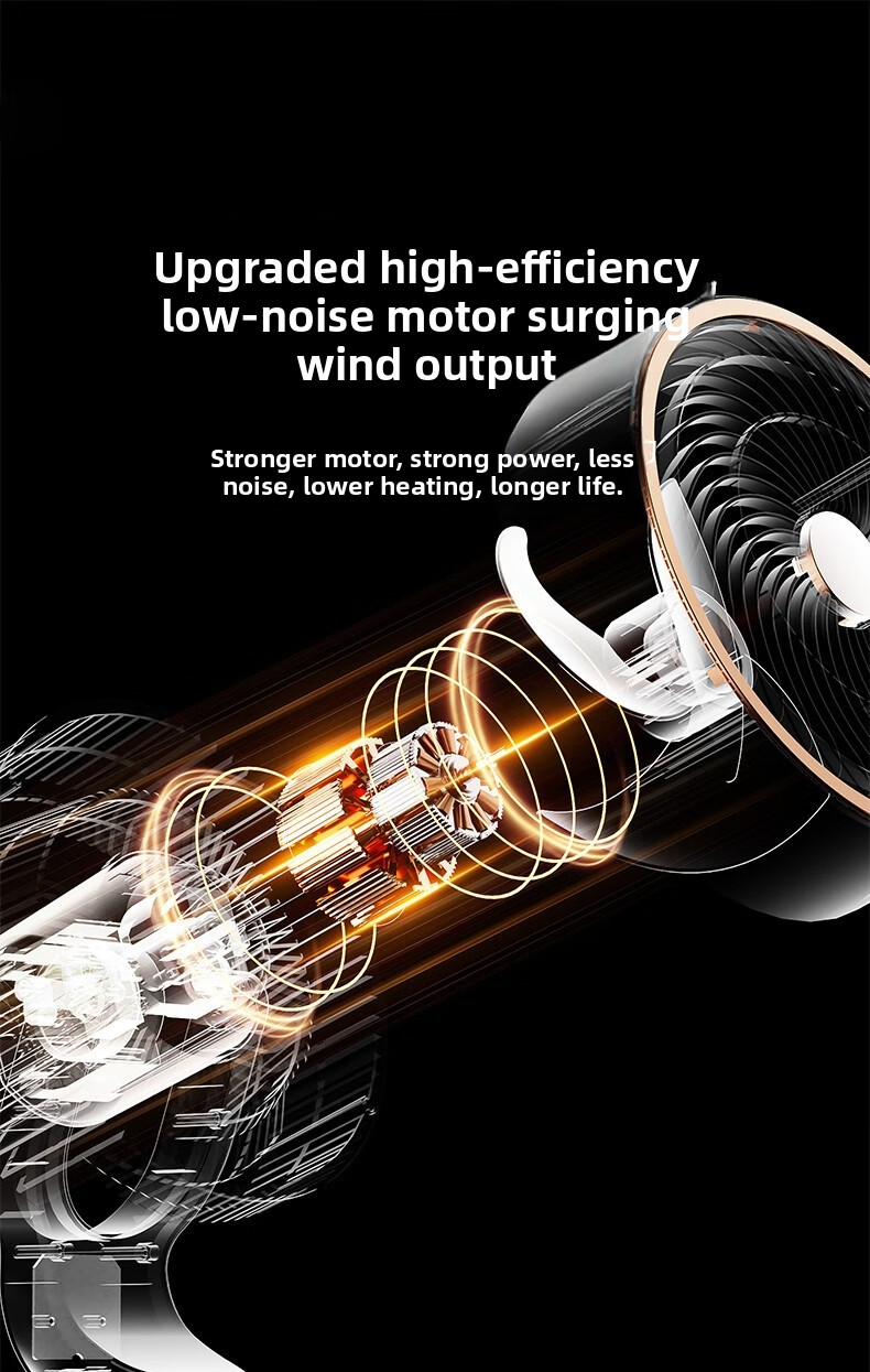 Air Circulator Fan - Ultra Quiet Floor Standing Fan For Home 3-Speed Adjustable With Powerful Airflow Energy Saving & Wide Oscillation_voghion.com
