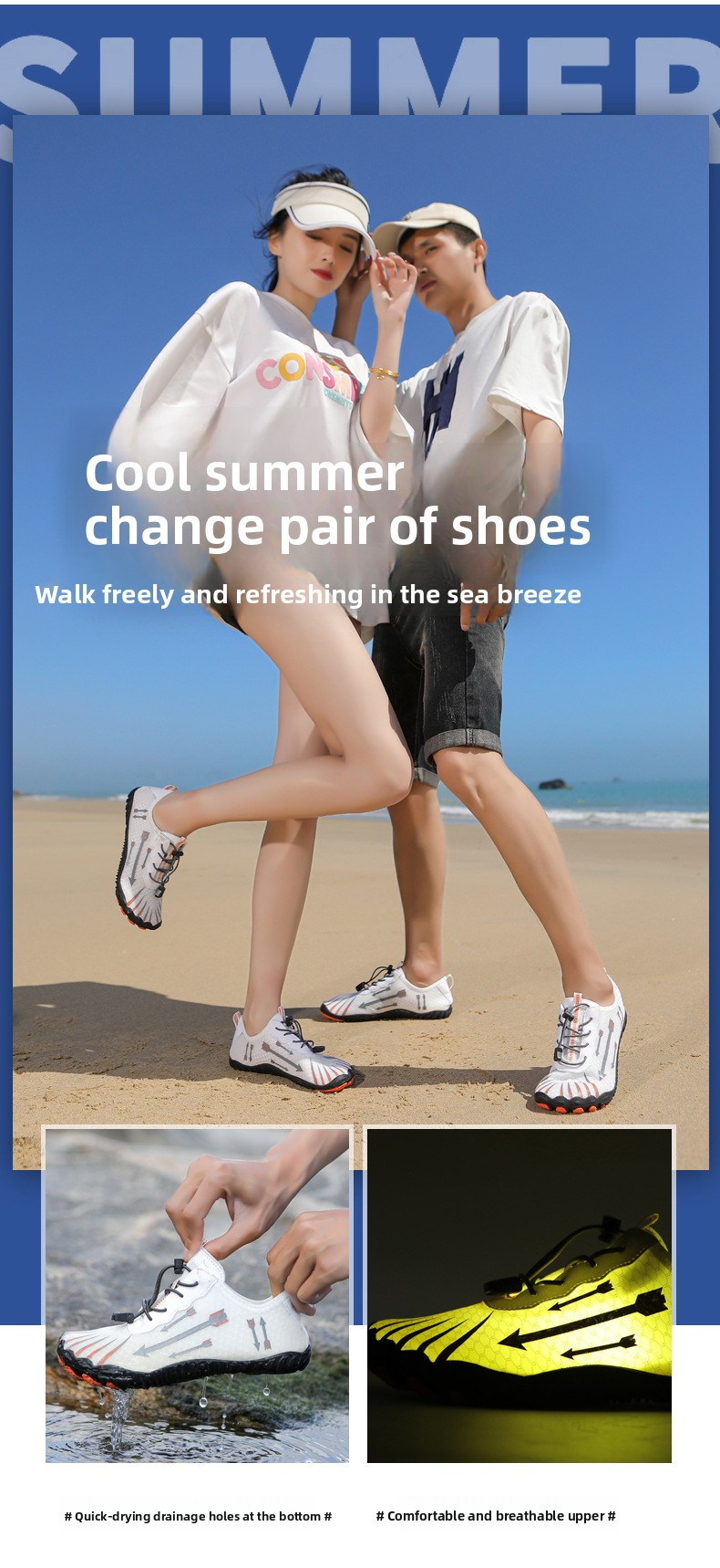 Unisex Quick-Dry Water Shoes – Lightweight & Breathable For Swimming, Beach, Yoga & Outdoor Adventures | Non-Slip Sole | Multiple Colors & Sizes_voghion.com