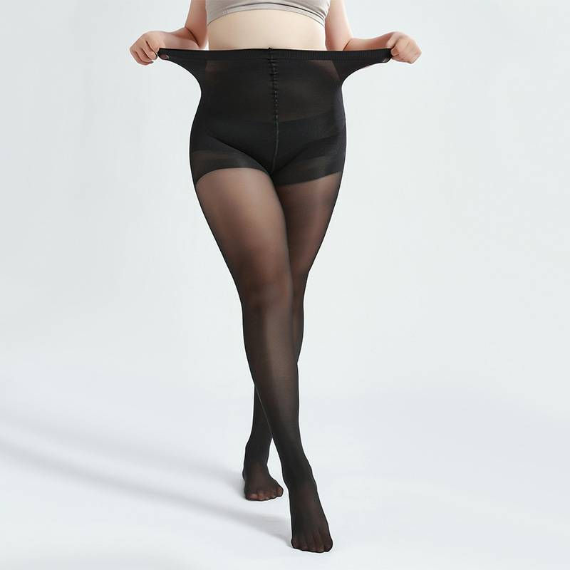 Underwear & Sleepwears Plus Size Nude Tights For Women - Seamless, Non-Slip, High-Waisted Shapewear Pantyhose In Black & Deep Skin Tone (XL-XXXXL)_voghion.com