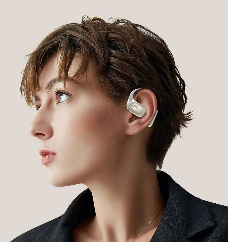 Nouveaux écouteurs sans fil Bluetooth AZEADA avec conduction osseuse, longue durée de vie de la batterie et écouteurs de sport OWS_voghion.com