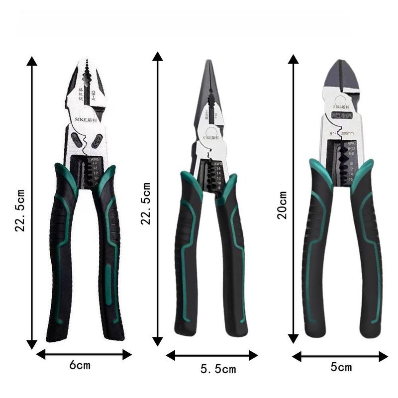 Professional Multi-Function Wire Cutter - Heavy Duty Steel Wire Cutting Pliers With Cr-V Steel Blades For Effortless Cutting_voghion.com
