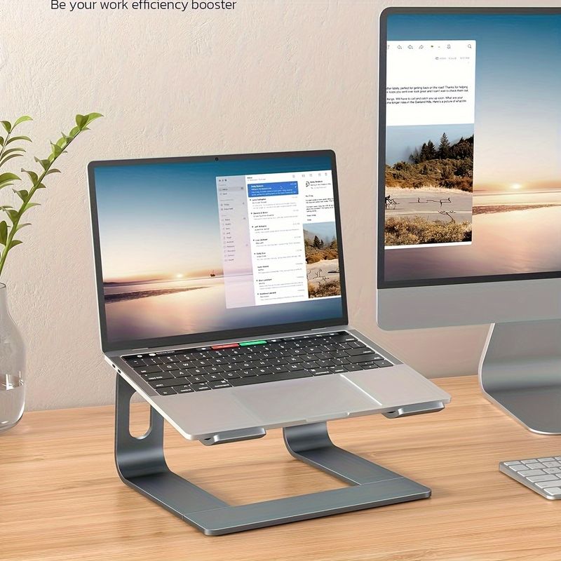 Laptop Stand, Ergonomic Aluminum Alloy Detachable Elevating Base, Compatible With MacBook Air/Pro, Laptop Holder_voghion.com