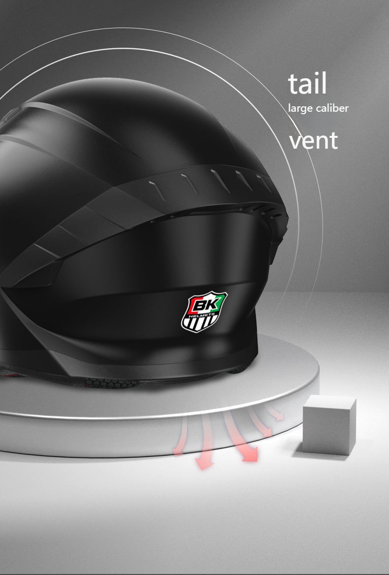 Casco integrale da moto certificato con doppia visiera e Bluetooth - Casco da moto ABS per tutte le stagioni per uomo e donna_voghion.com