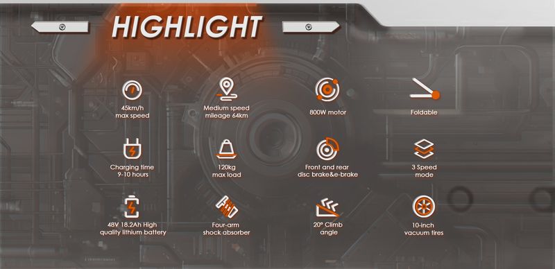Patinete eléctrico plegable KuKirin M4 Max, 1000 W, 48 V, 18,2 Ah, neumáticos de 10 pulgadas, 45 km/h, frenos de disco delanteros y traseros._voghion.com