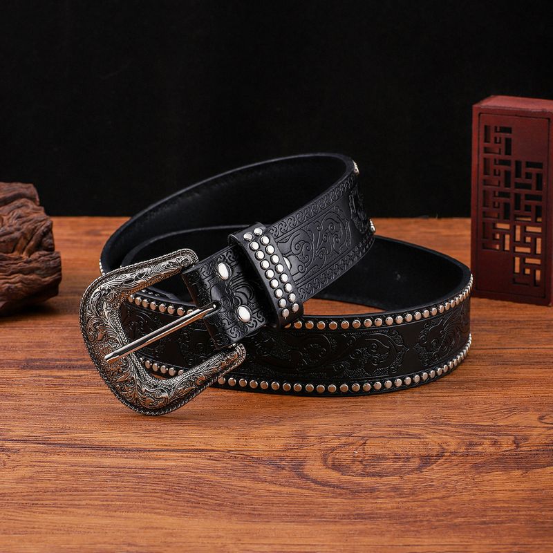 Neu Casual Männer Punk Stil Niet Trend Für Frauen Persönlichkeit Einfache High-end Dekorative Gürtel_voghion.com
