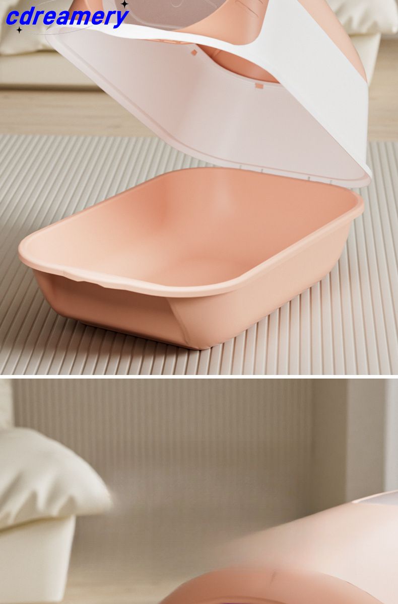 Disinfezione e deodorizzazione della lettiera per gatti, completamente chiusa, toilette per gatti di grandi dimensioni, lettiera per gatti, accessori per animali extra large_voghion.com