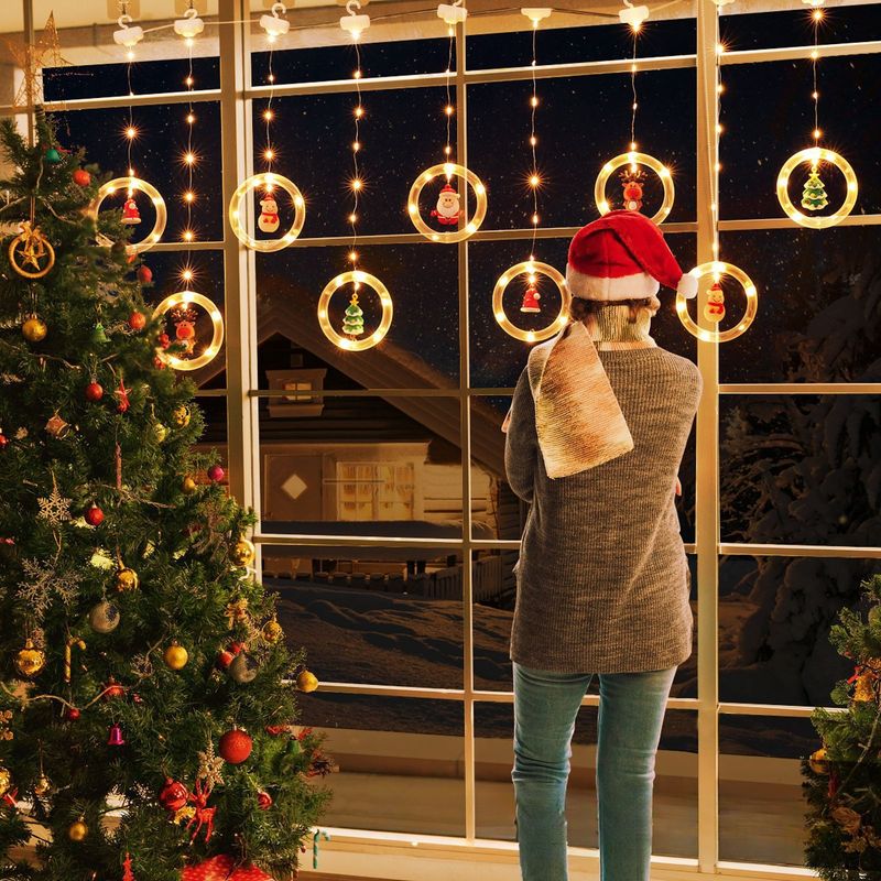 Star Lights LED Light String Room Christmas Curtain Light Decorative Atmosphere Flash Wishing Ball Ice Strip Light_voghion.com