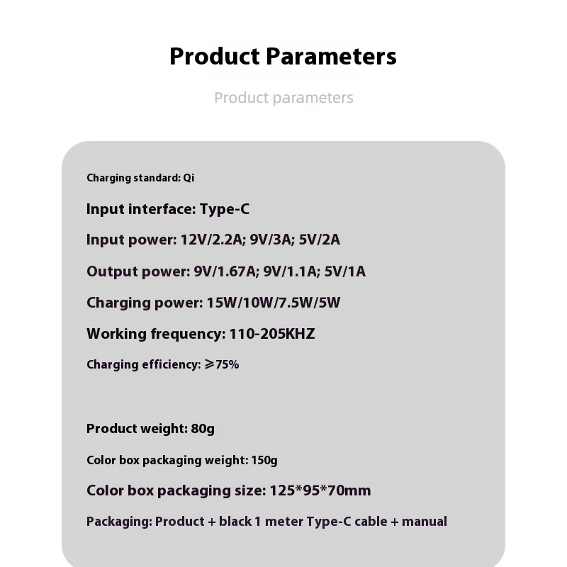 Chargeur sans fil Qi 15 W/50 W pour iPhone 17/16/15/15 Pro/15 Pro Max/14/13/12/11/Samsung S24/S23/S22/S9, station de charge rapide_voghion.com